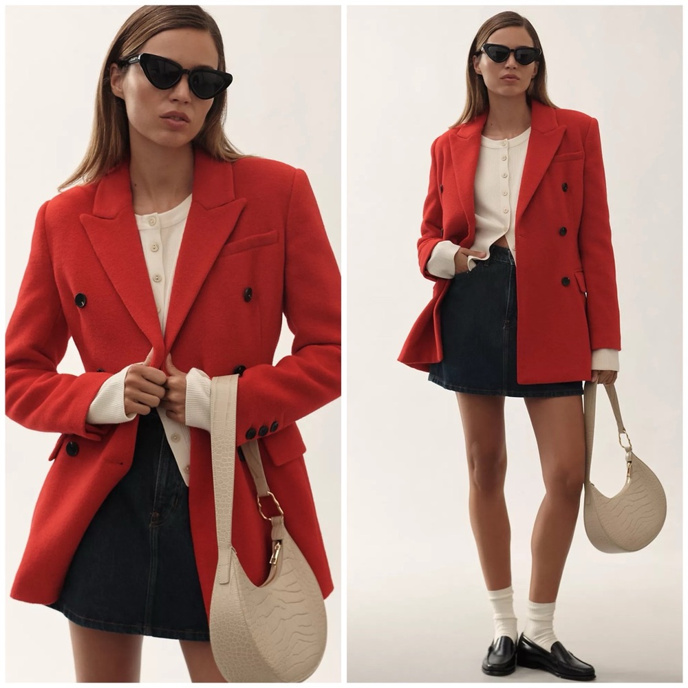 AVEC LES FILLES ~ HOURGLASS DOUBLE-BREASTED BLAZER